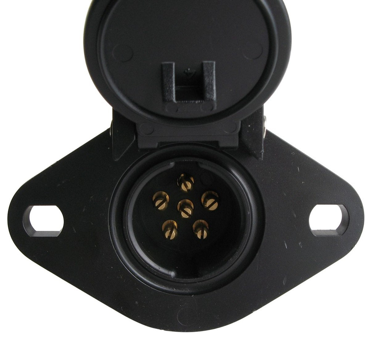 Roadmaster Trailer Wiring Connector – Vehicle Side, 6 Pin, Plastic Housing – view 2