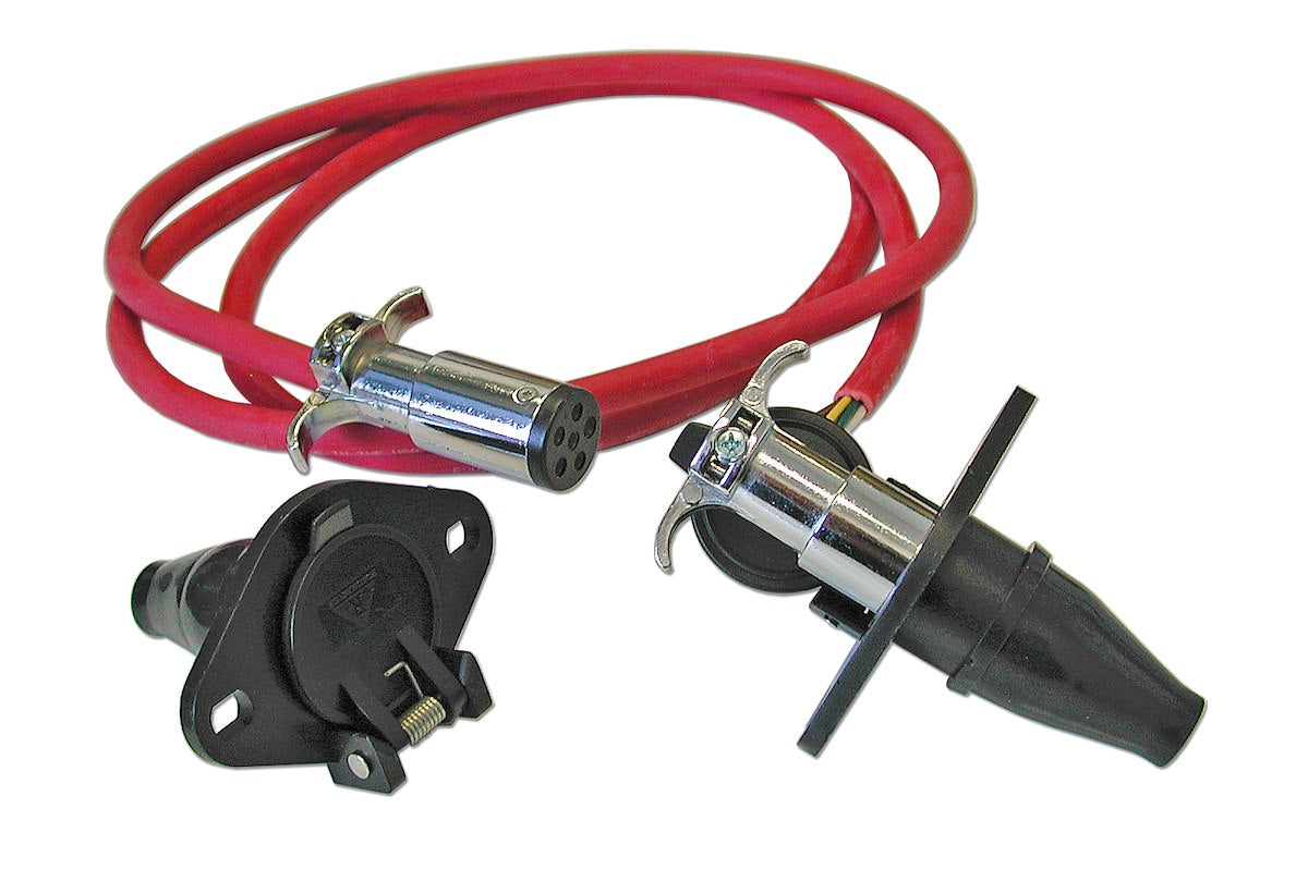 Roadmaster Trailer Wiring Connector – Trailer Wiring Connector Extension, 4 Wire Straight Cord (representative image)