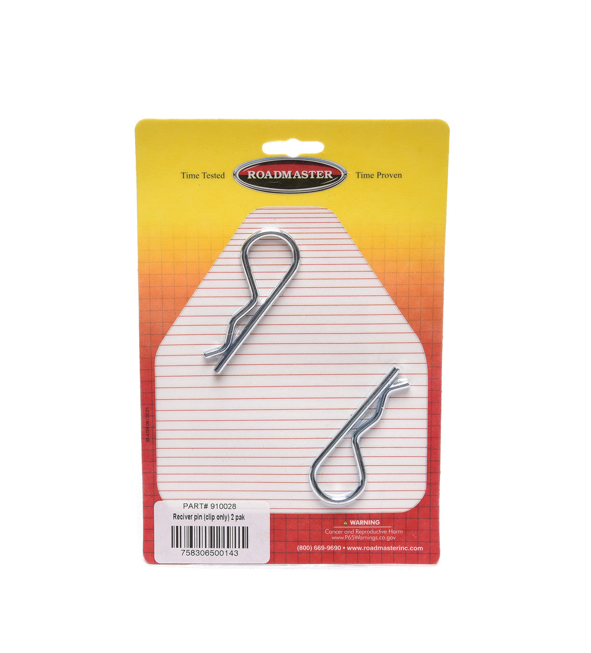 Roadmaster Trailer Hitch Pin Clip – For Use With Receiver Pin, Set Of 2 – view 2