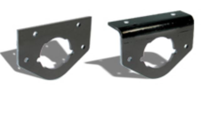 Roadmaster Trailer Wiring Connector Mounting Bracket – 1/8 Inch Thickness Sheet, Bolt On, Straight