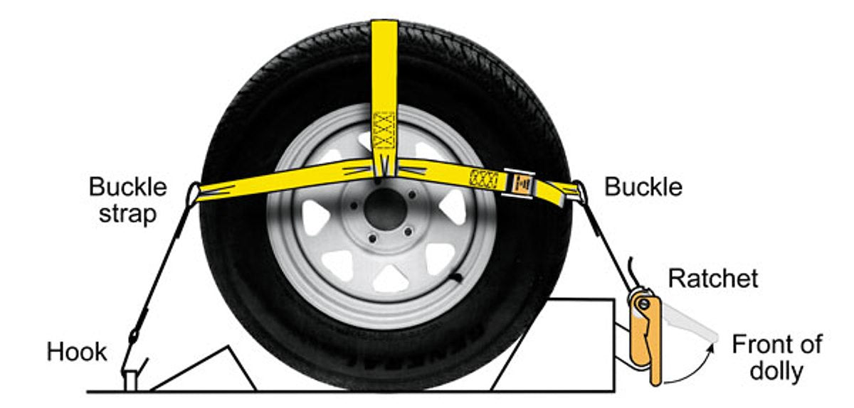 Roadmaster Tie Down Strap – Vehicle Tie Down, For Use With Roadmaster Tow Collies, 7700 Pound Capacit – view 3