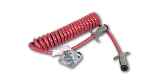 Demco 9523054 7-to-6-Way Coiled Lighting Cable with 6-Way Receptacles