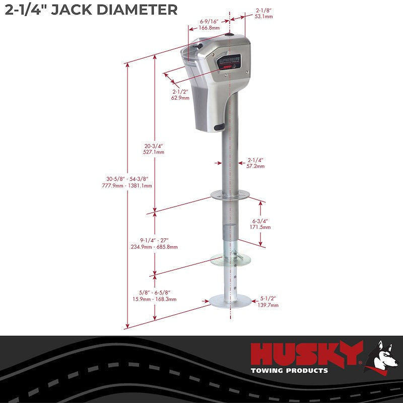 Husky Trailer Super Brute Electric Tongue Jack 82084