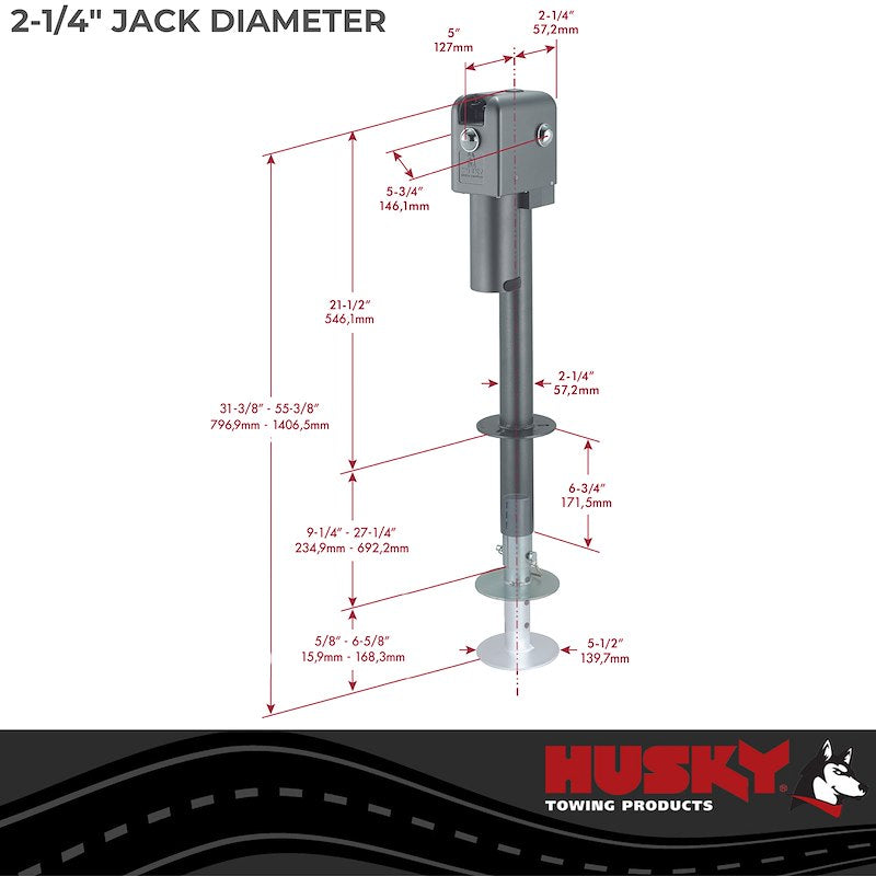 Husky Trailer Super Brute Electric Tongue Jack 87248