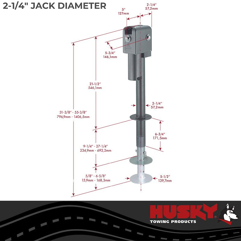 Husky Trailer Super Brute Electric Tongue Jack 87641