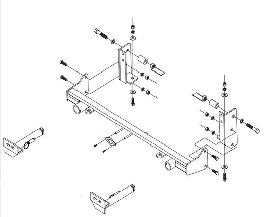 Roadmaster EZ4 Series Tow Bar Base Plate – 2016-2023 Toyota Tacoma