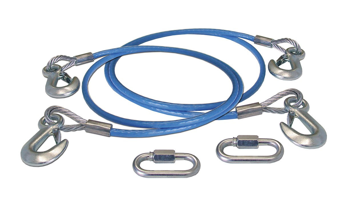 Roadmaster Trailer Safety Cable – 8000 Pound Rated, 64 Inch Length, Galvanized Steel