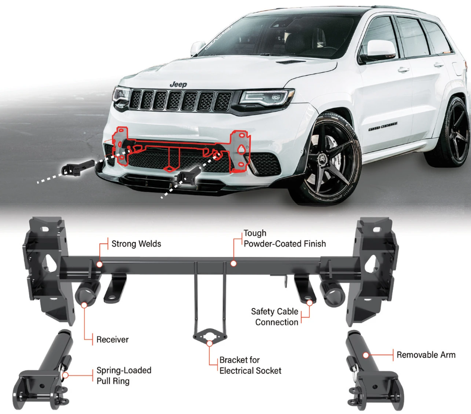 Roadmaster Direct-Connect Tow Bar Base Plate – 2026 Jeep Grand Cherokee L / 2026 Jeep Grand Cherokee