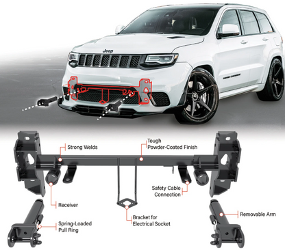 Roadmaster Direct-Connect Tow Bar Base Plate – 2026 Jeep Grand Cherokee L / 2026 Jeep Grand Cherokee