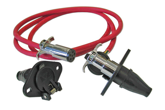 Roadmaster Trailer Wiring Connector – Trailer Wiring Connector Extension, 7 To 4 Wire Straight Cord,  (representative image)