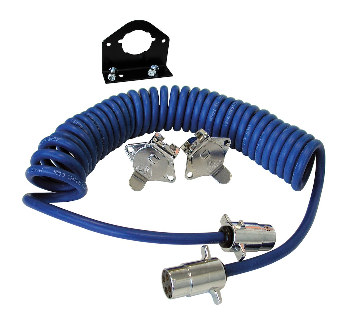 Roadmaster Trailer Wiring Connector Extension – Flexo-Coil ™, Fits 4 Wire Plug And Socket, Expands Up