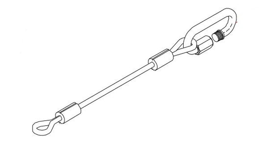 Roadmaster Trailer Safety Cable – 8000 Pound Rated, 10 Inch Length, Galvanized Steel