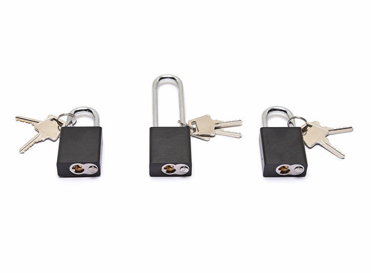Roadmaster Padlock – Key Type, Steel, Set Of 3