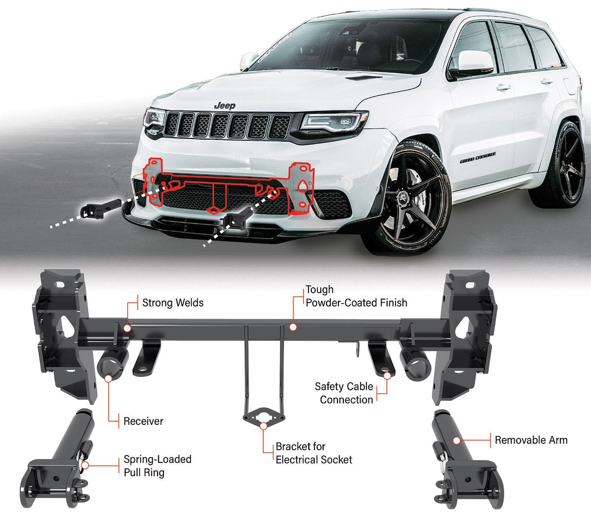 Roadmaster EZ4 Series Tow Bar Base Plate – 2018-2019 Chevrolet Equinox – view 3