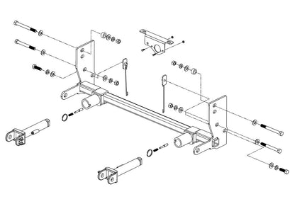 Roadmaster EZ5 Series Tow Bar Base Plate – 2018-2025 Jeep Wrangler JL / 2026 Jeep Wrangler