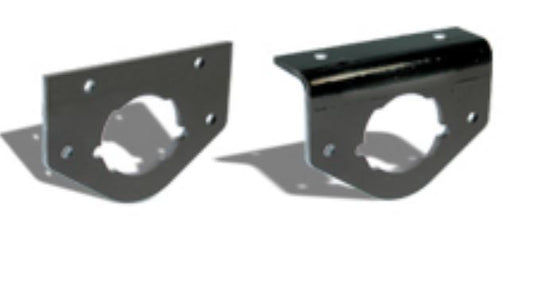 Roadmaster Trailer Wiring Connector Mounting Bracket – 1/8 Inch Thickness Sheet, Bolt On, Straight