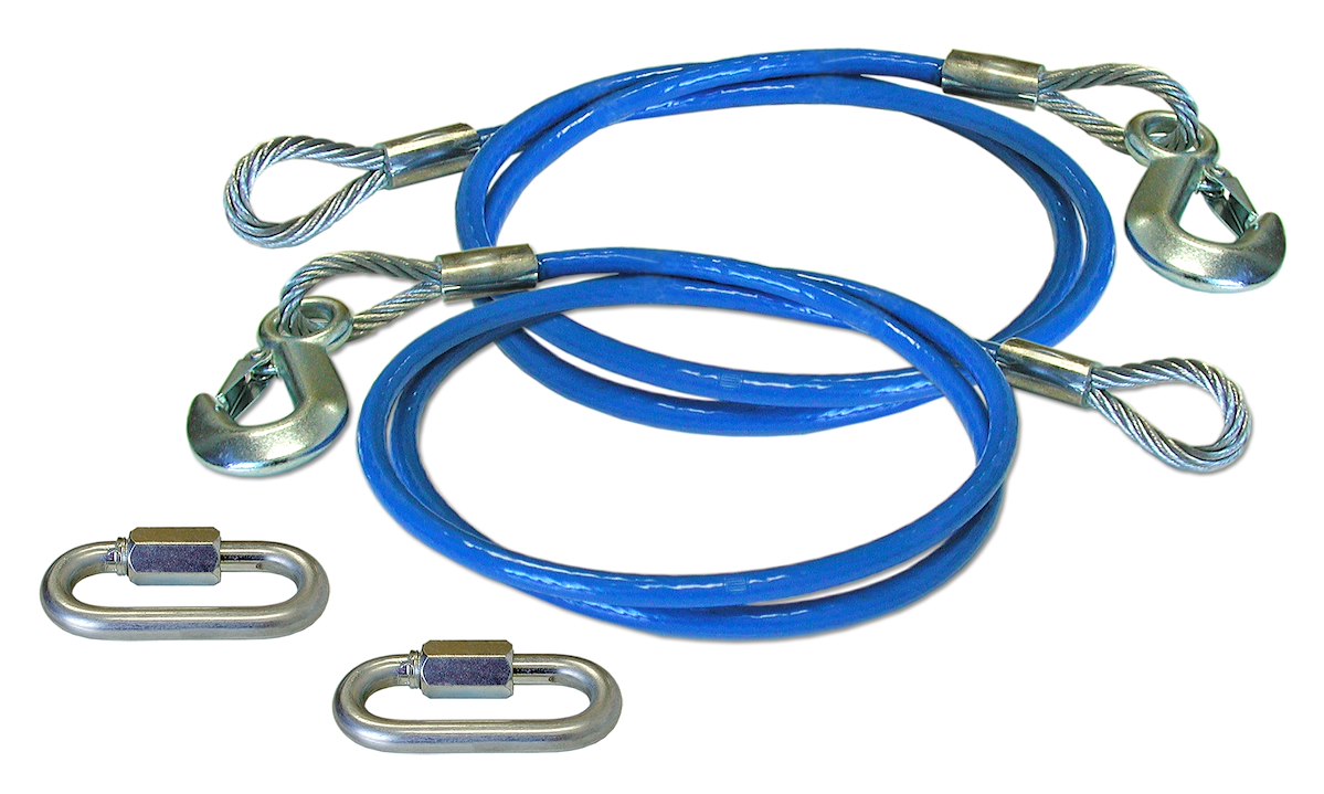 Roadmaster Trailer Safety Cable – 8000 Pound Rated, 64 Inch Length, Galvanized Steel