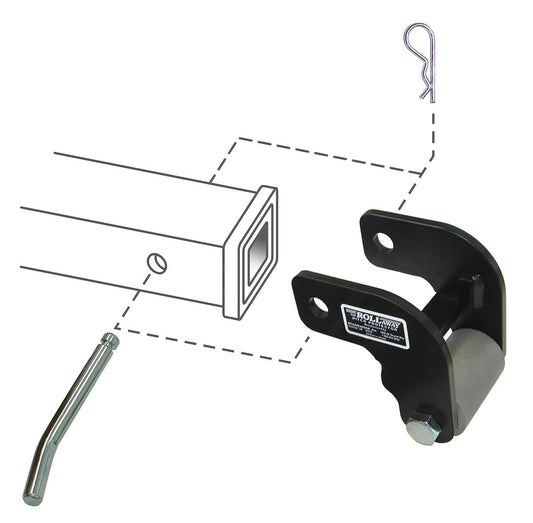 Roadmaster Trailer Hitch Roller – Rollaway, Fits 2 Inch Receiver, Mount With Hitch Pin And Clip